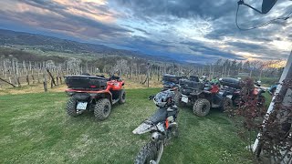 Canam Outlander 1000 Cfmoto 520L KTM 250 02042023 [upl. by Adyam320]