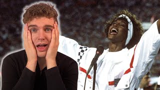 Star Spangled Banner  Whitney Houston  Vocal Coach Reacts [upl. by Stroud540]