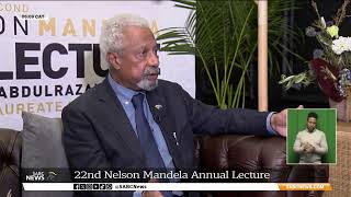 22nd Nelson Mandela Lecture  Prof Gurnah applauds SA for taking the case of Gaza to the ICJ [upl. by Anilek]