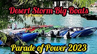 Desert Storm 2023 Parade of Power Lake Havasu City Million Dollar Boats Parade lakehavasu boats [upl. by Stew]