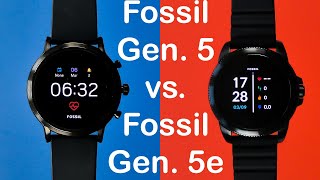 Fossil Gen 5 vs Fossil Gen 5e  Smartwatch Comparison  Whats the difference [upl. by Maffa]