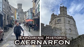 Caernarfon Walkthrough and tour  North Wales  2021 [upl. by Dasteel]