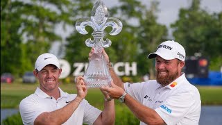 Rory McIlroy celebrates Zurich Classic win [upl. by Mueller]