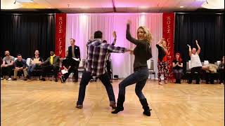 Improvised West Coast Swing Dance by PJ Turner amp Tashina Beckmann  Inspirational JnJ 2017 [upl. by Rosetta]