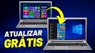 COMO ATUALIZAR DO WINDOWS 8 PARA O WINDOWS 10 Atualizado Sem Formatar ou Perder Arquivos [upl. by Tnomel991]