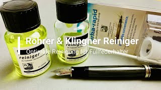 Rohrer amp Klingner Reiniger für Füllfederhalter  Review mit Test [upl. by Sally]