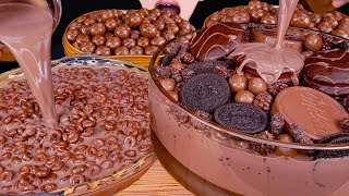 ASMR MALTESERS CHOCOLATE MILK MAGNUM ICE CREAM OREO NUTELLA DESSERT MUKBANG 몰티져스 먹방咀嚼音 EATING SOUNDS [upl. by Lachish222]