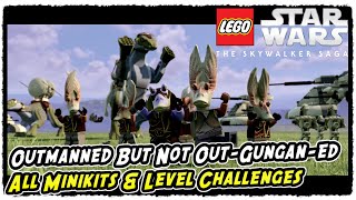 Lego Skywalker Saga Outmanned But Not OutGunganed All Minikits and Level Challenges [upl. by Dibbell]