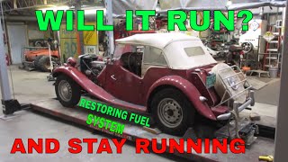 Saving A Ratty Barn Find MG TD Parked 45 Years pt2 [upl. by Orlina51]