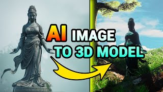 Turn your AI images to simple 3D models in seconds  Tutorial UE5 [upl. by Ynots510]