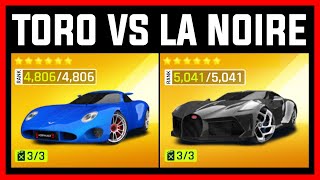 Asphalt 9 Toroidion 1MW VS Bugatti La Voiture Noire [upl. by Nnayrb]