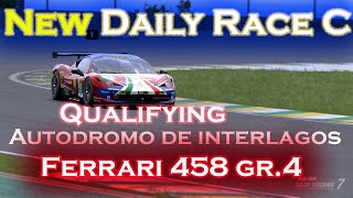 Gran Turismo 7 NEW Daily RACE C  Interlagos  Ferrari 458 139070 gt7 interlagos simracing [upl. by Nossaj]