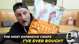 The most EXPENSIVE crisps Ive EVER bought  Tyrrells Posh Prawn Cocktail Crisps REVIEW [upl. by Sigismund]