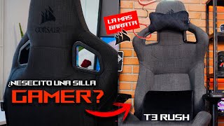 PROBE LA SILLA GAMER CORSAIR T3 RUSH 😱 ¿VALE LA PENA 🔥 [upl. by Aliwt]