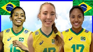 🟢 BRASIL NOVA GERAÇÃO NO VÔLEI FEMININO 🟡 [upl. by Ardnahc]