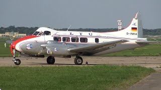 RARE LTU classic De Havilland DH104 Dove takeoff  Hamburg Airport [upl. by Geerts]