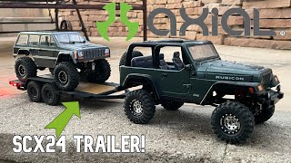 NEW Axial Scx24 Trailer Full Unboxing And Review [upl. by Rufena141]