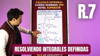 Examen IPN 2024 pregunta 7 de Cálculo Integral resolviendo Integrales Definidas [upl. by Tiena]