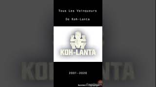 Tous les vainqueurs de KohLanta 20012020 [upl. by Ayt]