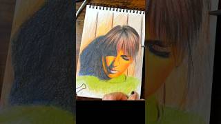 shorts colorpencil portraitdrawing how to draw Taylor Swift [upl. by Ahkos829]