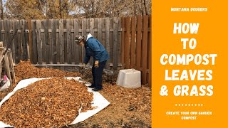 How to Compost Leaves amp Grass Clippings  Gardening Tips 2021 [upl. by Mauralia597]