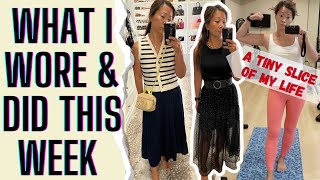 REAL LIFE OUTFITS amp LIFE  WHAT I WORE IN A WEEK [upl. by Jeane]