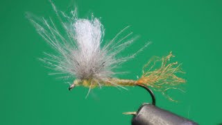 CDC SULFUR PARACHUTE  FLY TYING TUTORIAL [upl. by Aihsram628]