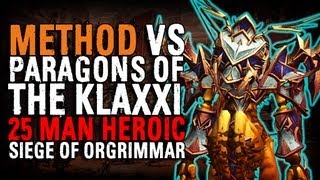 Method vs Paragons of the Klaxxi 25 Heroic World First [upl. by Jobye]