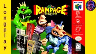 Rampage World Tour N64 Full Gameplay Longplay [upl. by Arihaj]