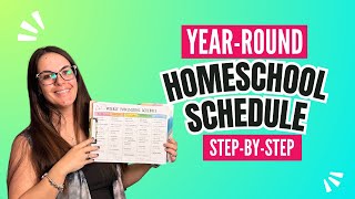 How To Plan Out A Full Year of Homeschool  How to Create a Year Round Homeschool Schedule [upl. by Eicram]