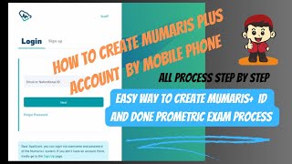 Mumaris Plus Registration  Step by Step Full Process  How to create mumaris Plus account for SCFHS [upl. by Acsot109]