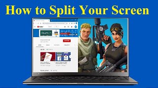 How to Enable Split Screen on Your Windows 10 Laptop [upl. by Spanjian120]