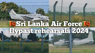 sri lanka air force SLAF flypast rehearsals 2024 viral  SL Aircraft Lover [upl. by Aneram]