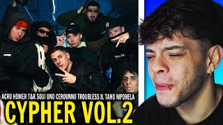 REACCIÓN CYPHER VOL2  ACRU HOMER TampK SOUI UNO CEROUNNO TROUBLESS IL TANO MPDHELA [upl. by Latsyrhc]