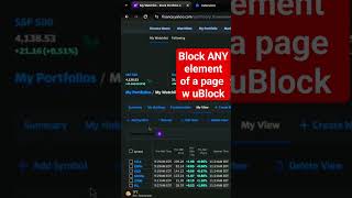 📛Block ANY element of a website with uBlock Origin [upl. by Ennaisoj]