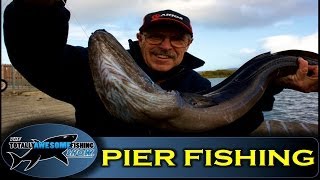 Pier fishing tips Part 2  How to catch Conger Eels from a pier  Totally Awesome Fishing Show [upl. by Gisser]