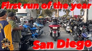 Took A Trip To San Diego For The First Run Of The Year harleydavidson bikes burnout california [upl. by Hsenid]