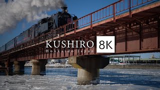 2023 KUSHIRO Hokkaido Japan in 8K  釧路 winter [upl. by Abbi]