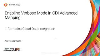 How to Enable Verbose Mode in CDI Advanced Mapping [upl. by Troth]