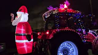 Verlichte tractorstoet Vrasene Kerstparade 2023 [upl. by Bernardo]