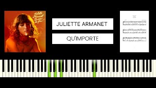 Juliette Armanet  Quimporte BEST PIANO TUTORIAL amp COVER [upl. by Hugues]