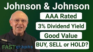 Johnson amp Johnson AAA Rated 3 Dividend Yield Good Value Buy Sell or Hold  FAST Graphs [upl. by Yeslah]