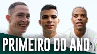 REFORÇOS TREINAM EM CAMPO COM O ELENCO  Treino Palmeiras 0801 [upl. by Scarrow]