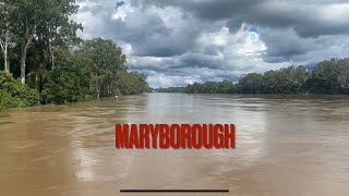 Maryborough  Mary River Granville Bridge Flooding  February 27th [upl. by Aguayo]