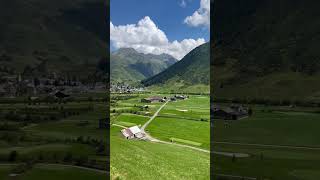 View from Andermatt 🇳🇵🇨🇭 travel lifeissosweetandbeautiful switzerland nepal [upl. by Anihcak]