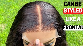 How to ventilate a mini frontal 5by5 closure ventilation with natural hairline [upl. by Voccola530]