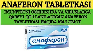 ANAFERON TABLETKASI HAQIDA MALUMOT АНАФЕРОН ТАБЛЕТКАСИ ХАҚИДА МАЬЛУМОТ АНАФЕРОН ANAFERON [upl. by Settle]