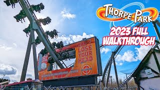 THORPE PARK 2023 Virtual Tour  Every Area Ride and Attraction March 2023 4K [upl. by Gokey335]