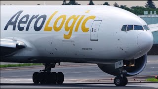 AeroLogic Boeing 777F DAALN Landing at Narita 34R  NRTRJAA [upl. by Horlacher]