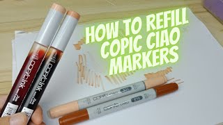 how to refill copic ciao markers [upl. by Llehsad676]